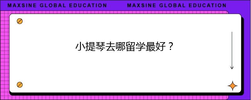 小提琴去哪留學(xué)最好？